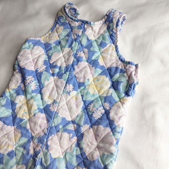 Vintage Floral Baby One Piece Quilted Jumper - Picture 5 of 9